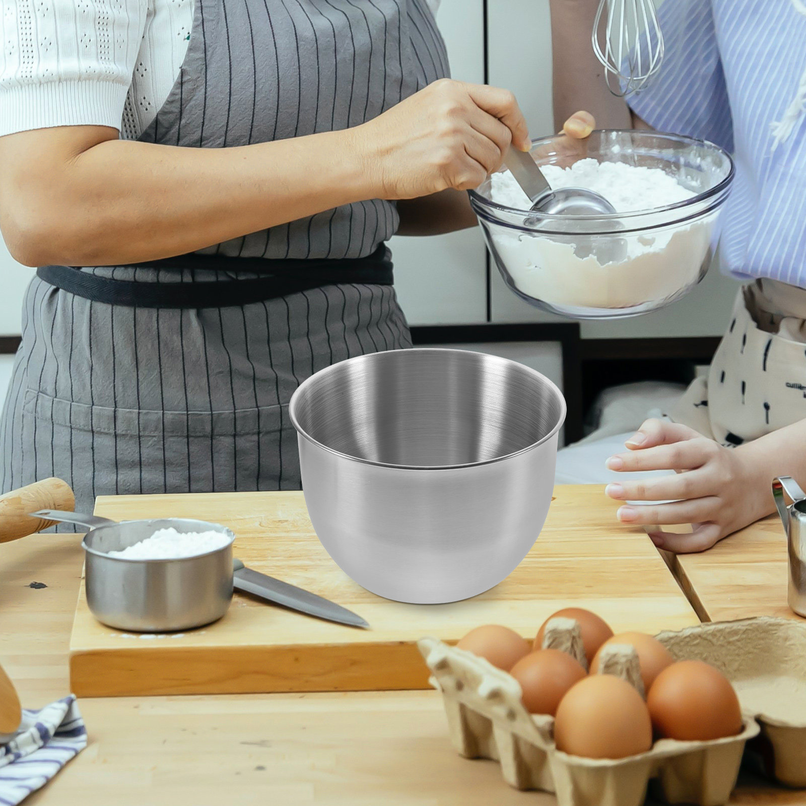 Diepe roestvrijstalen mengkom, - Food Storage Bowls recensie en prijs