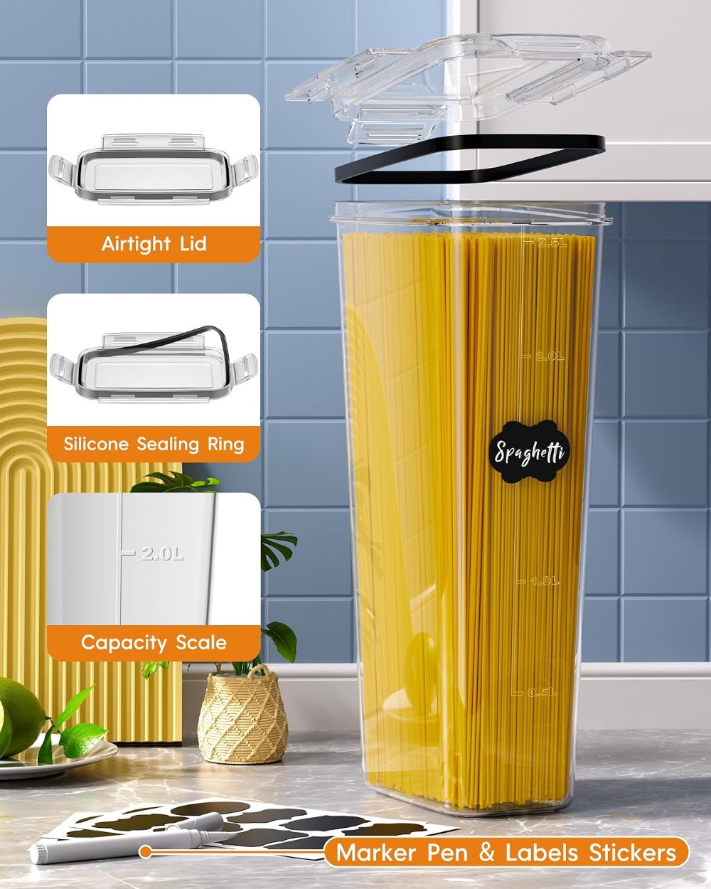 24 stuks luchtdichte voorraadd - Food Storage Canister recensie en prijs