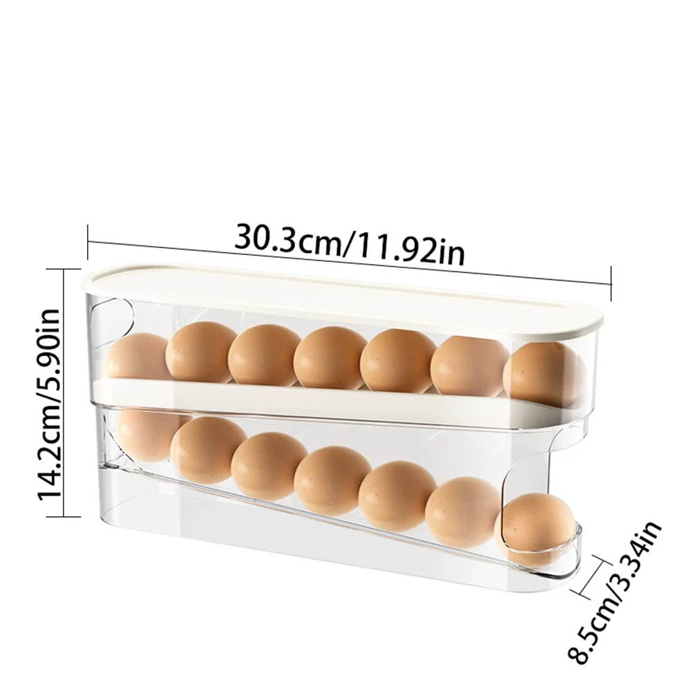 1PC Slide Type Eierdoos Dubbel - Egg Storage Holder recensie en prijs