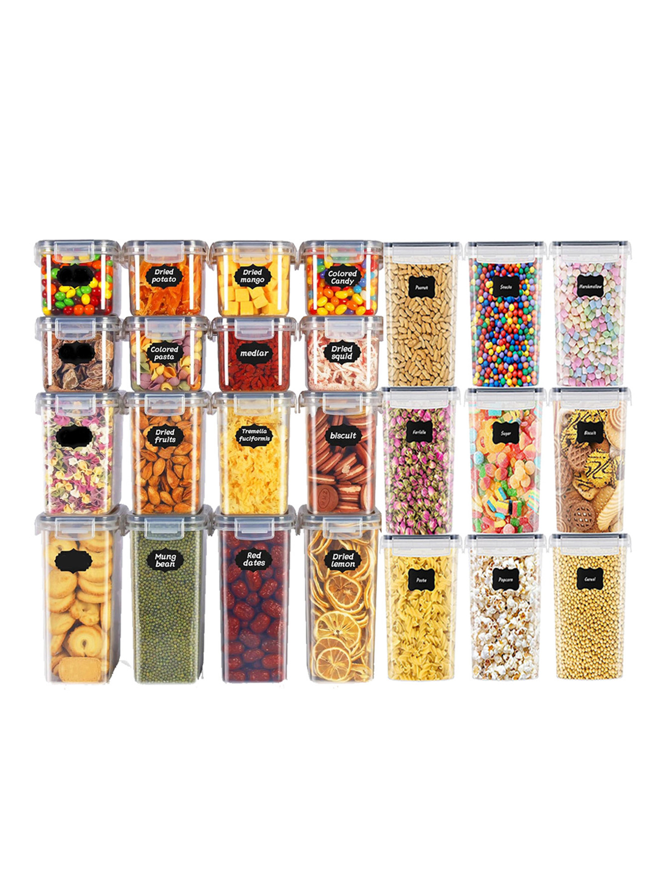 48 stuks, verzegelde voedselbe - Food Storage In Pantry recensie en prijs