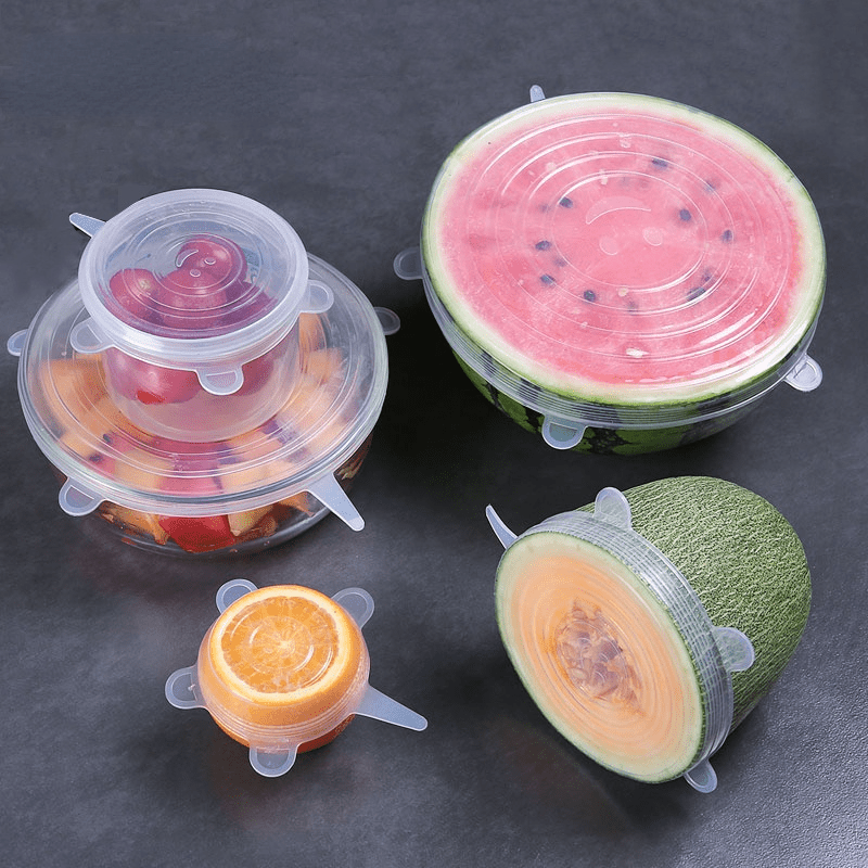 6 stuks herbruikbare siliconen - Silicone Stretch Lid recensie en prijs