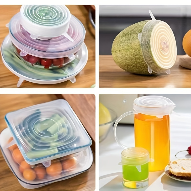 6 stuks herbruikbare siliconen - Silicone Stretch Lid recensie en prijs
