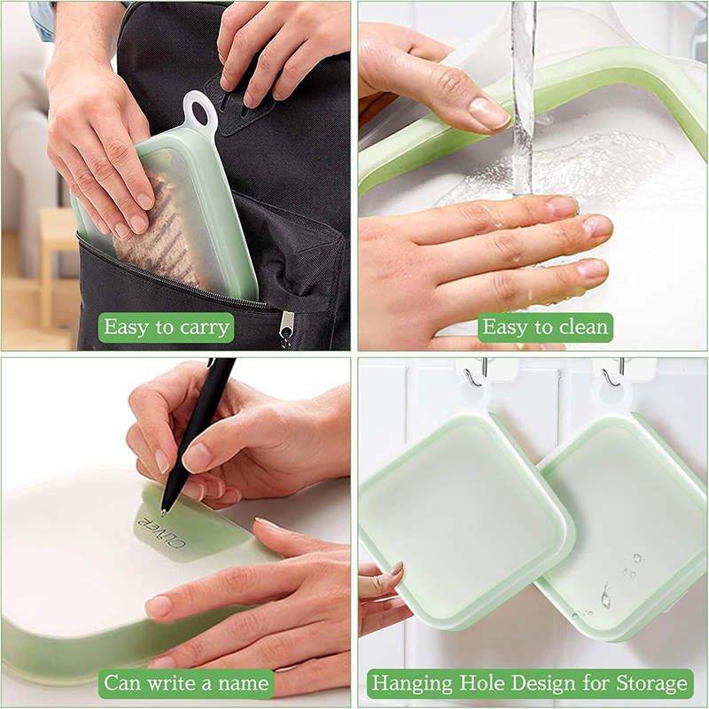 Siliconen Sandwich Toast Bento - Food Storage Silicone Bags recensie en prijs