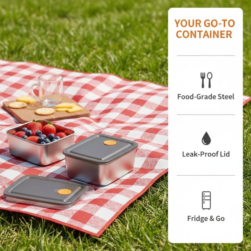 [E] 4-delige set roestvrijstal - Food Storage In Pantry recensie en prijs