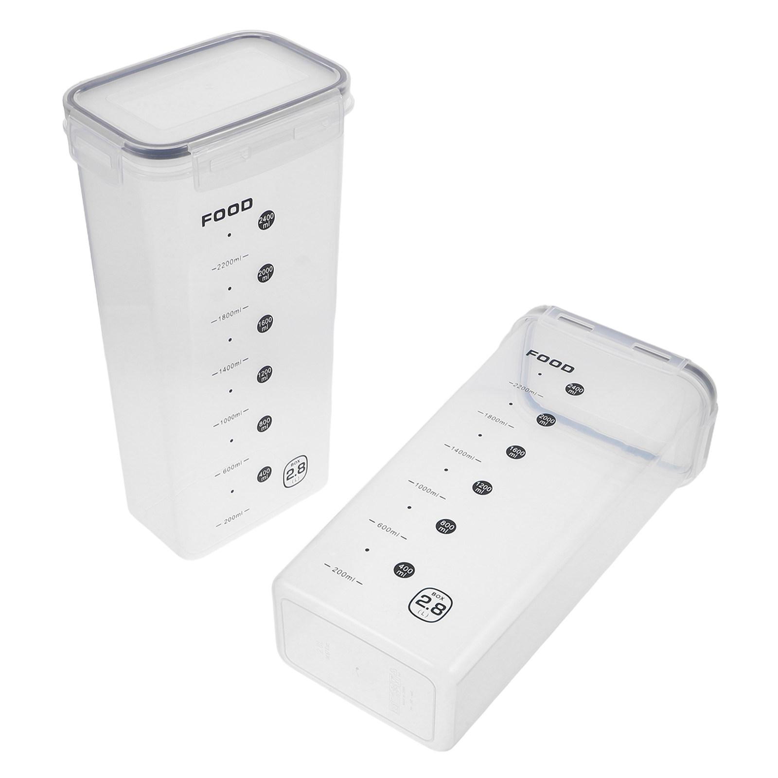 2 stuks transparante graanopsl - Food Storage Jars Airtight recensie en prijs